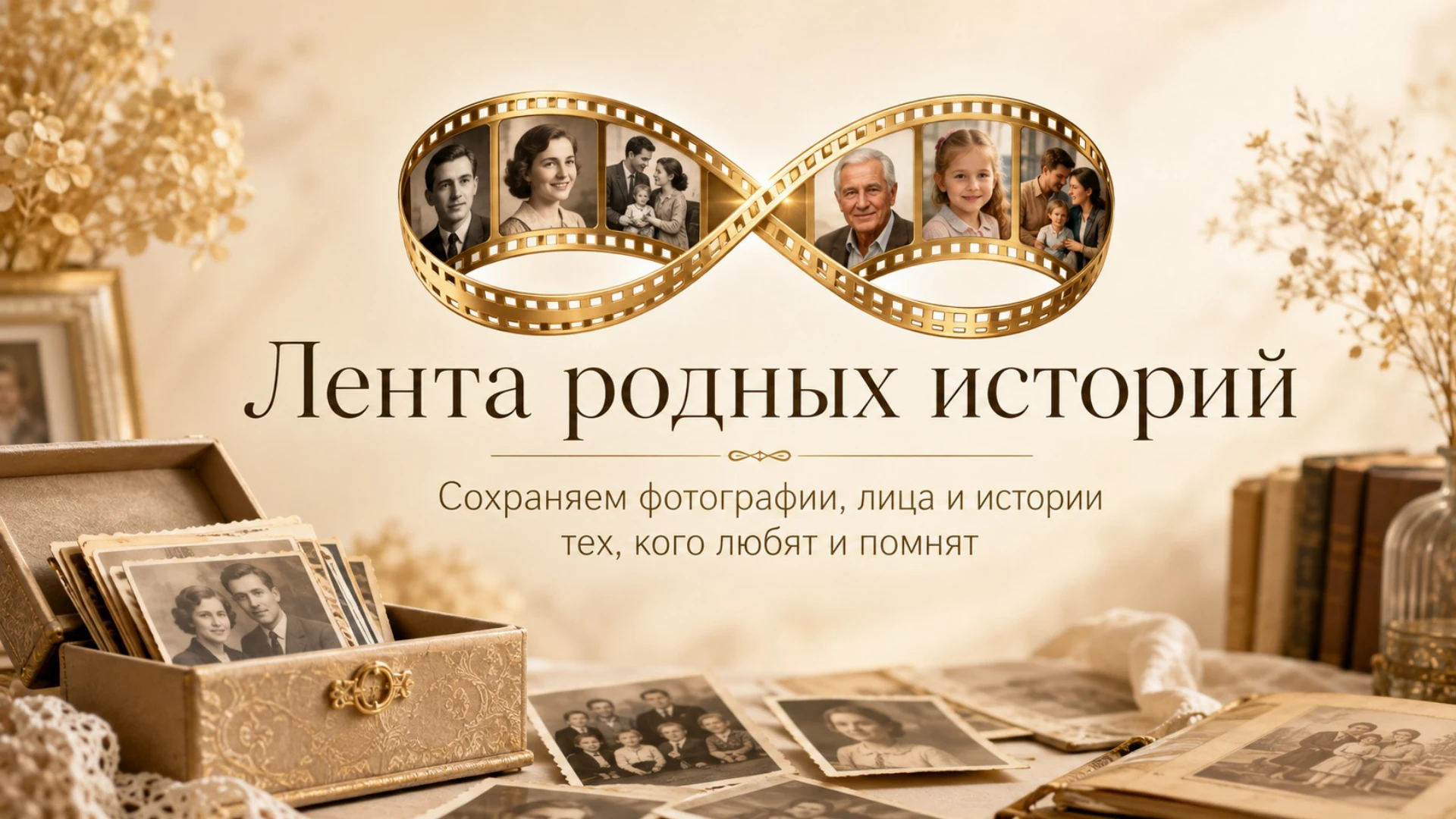 Титульный слайд — Лента родных историй
